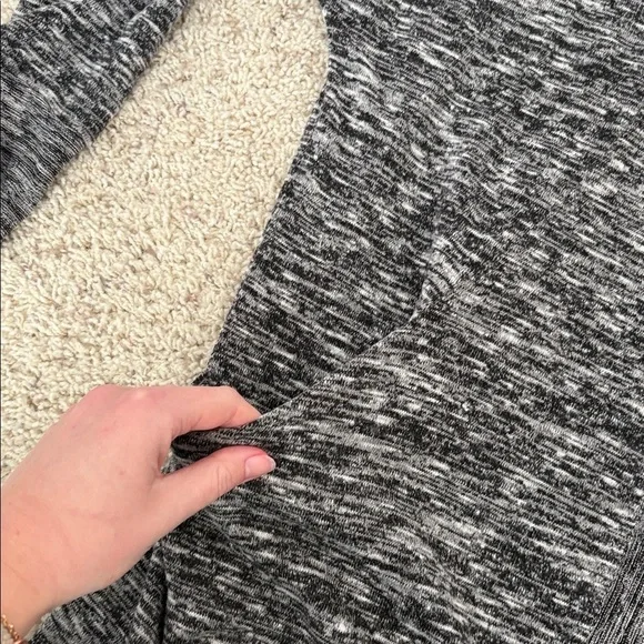 Wishlist Charcoal Black Grey Open-Front Cardigan Swester medium - Picture 4 of 5